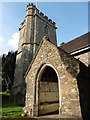 Tower and porch, St Michael and all Angels, Church Green