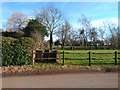 Roadside well and enclosures at the cottage