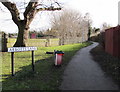 Path south from Abbotts Lane, Penyffordd, Flintshire