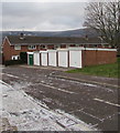 Six lockup garages, Five Oaks Lane, Croesyceiliog, Cwmbran