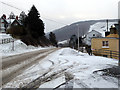 The A44 road through Capel Bangor