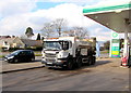 ST3091 : Mixit concrete lorry in the BP filling station, Malpas, Newport by Jaggery
