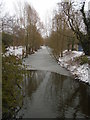 Part-frozen River Colne