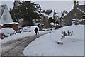 NT2539 : Snow in Springwood Terrace, Peebles by Jim Barton