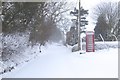 Telephone box in the snow, Braythorne