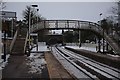TF0206 : The footbridge in the snow by Bob Harvey