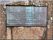 NS7993 : Rob Roy plaque by Gerald England