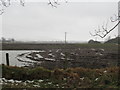 Muddy land at Dalfouber looking in direction of Edzell