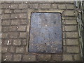 SJ0566 : Decorative manhole cover, Broomhill Lane by Eirian Evans