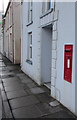 Queen Elizabeth II postbox in the wall of Pembrey Post Office