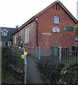 Entrance to Abbeydore Village Hall from School Lane, Abbey Dore