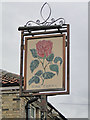 Hanging sign of the Rose Tavern