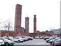 SE2933 : The three chimneys, Water Lane, Leeds by Stephen Craven
