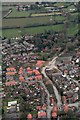 Riverhead, Louth Navigation, after heavy rain: aerial 2018