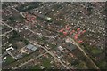 Riverhead, Louth Navigation, after heavy rain: aerial 2018 (2)