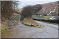 Gate to a track opposite Yscirfechan