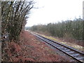 SS8683 : Ogmore Vale Extension railway line near Cwm Ffos by Gareth James