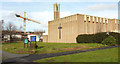 Church and crane, Stockwood