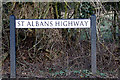 TL1824 : St Albans Highway sign by Geographer