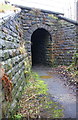 Bridge for Keighley and Worth Valley Railway over footpath