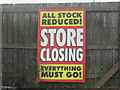 Sign at Countrywide Country Store (Hereford)