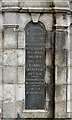 NM8529 : McKelvie Monument: Inscription by Gerald England