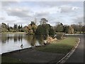 SJ9042 : Lake in Queen's Park, Longton by Jonathan Hutchins
