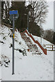 SX9065 : Steps in the snow, Torre by Derek Harper
