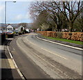 Bend in Oakfield Road, Oakfield, Cwmbran