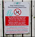 Dog Control Orders notice, Cwmbran