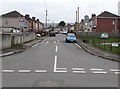 Junction of The Crescent and Cocker Avenue, Cwmbran