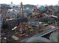 Scrap yard along Ulverscroft Road, Leicester