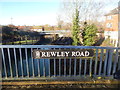 Water below Rewley Road sign