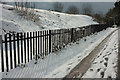 Sanford Road, Torquay, in the snow