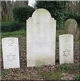 TG2008 : WW1 graves in the Jewish burial ground by Evelyn Simak