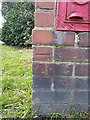 OS benchmark - Balsall Common, postbox at road junction