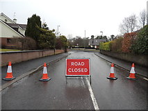 H4772 : Road closed, Knockgreenan Drive, Omagh by Kenneth  Allen