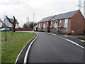 Houses at the southern end of Spencer Way, Newport