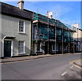 New Market Street house scaffolding, Usk