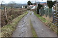 Rhymney Valley Ridgeway Walk on lane to Heol Fawr