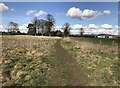 Public footpath across field