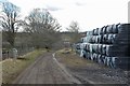 Stack of bales near Galalaw Farm