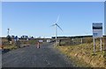 NY9688 : A696 entry to Ray Wind Farm by Russel Wills