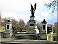 Cupar War Memorial with Piers and Railings