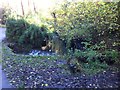 Weir on the river Trym in Badock