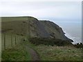 SN5987 : Clifftop walk on the Wales Coast Path by Eirian Evans