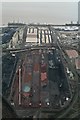 Palette of colours: ore terminal, Immingham Docks (aerial 2018)