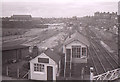 Altrincham North signal box and level crossing