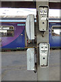 SJ8497 : Oxford Road station - train starter boxes by Stephen Craven
