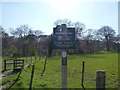 Midshires Way footpath sign near River Goyt